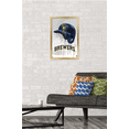 thumbnail image 2 of MLB Milwaukee Brewers - Drip Helmet 22 Wall Poster, 14.725" x 22.375" Framed, 2 of 5