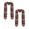 thumbnail image 2 of Easygdp Colorful Floral Skull A Unisex Adult Graduation Stole Shawl 36" Long for Academic Commencements Shawl-Sharp Corner, 2 of 7
