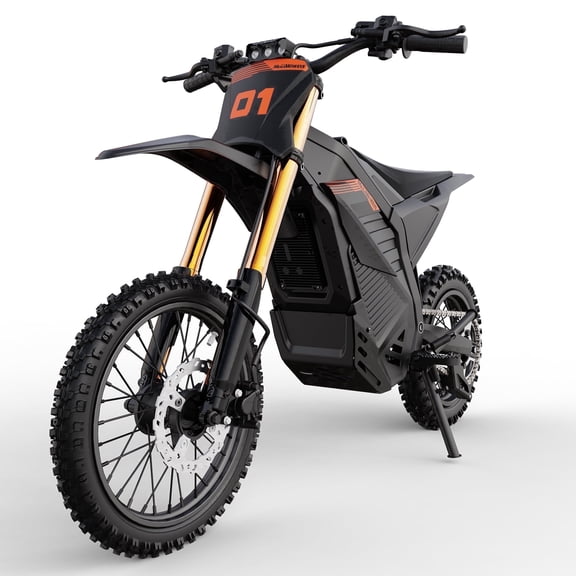 GOLUCKY Electric Dirt Bike for Teens Age 13 , 6000W Peak , 42MPH & 72 Miles Electric Mountain Bikes, 60V/30AH Battery, 14"/17" off-Road Tire, Full Suspension Mountain off-Road E Dirt Bike