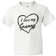 thumbnail image 3 of Inktastic I Love My Granny in Black Chalk Heart Youth T-Shirt, 3 of 5