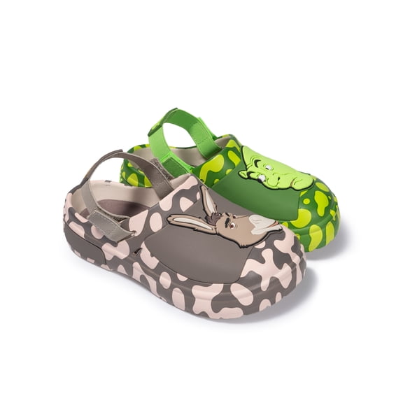 Shrek And Donkey Toddler & Little Boys Adjustable Strap Clogs