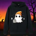 thumbnail image 2 of Toddler Girls Halloween Hoodie, Halloween Crewneck Hoodie Sweatshirt Toddler Boy Girl Pumpkin Graphic Shirt Cute Funny Print Fall Outfits Halloween Gifts, 2 of 3