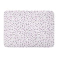 thumbnail image 1 of JSDART Non Directional Flower Pattern Tiny Botanicals in Purple Pink Doormat Floor Rug Bath Mat 30x18 inch, 1 of 1