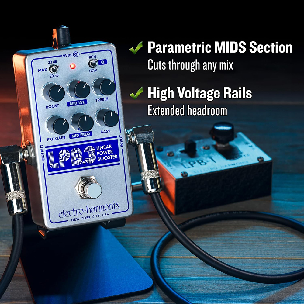 Electro-Harmonix LPB-3 Linear Power Booster and EQ Pedal