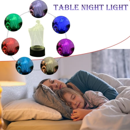 

Vikudaty Lamp 3D Table Birthday Decor Night Gift Color For Bedroom Led Gift Change Sensor Smart home