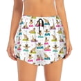 thumbnail image 2 of Goofa Yoga Dogs Poses Printed Women 2 in 1 Running Shorts,Quick Dry Athletic Workout Shorts,High Waisted Athletic Shorts with Liner Pockets-XX-Large, 2 of 9