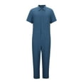 thumbnail image 4 of Royal Blue Man Wild Cargo Button Overalls Overalls Pants One Piece for Man Spandex Loose Fit Straight Leg Plain Long Leg Summer Fall Overalls 2025 Clothes Y2K XXL, 4 of 9