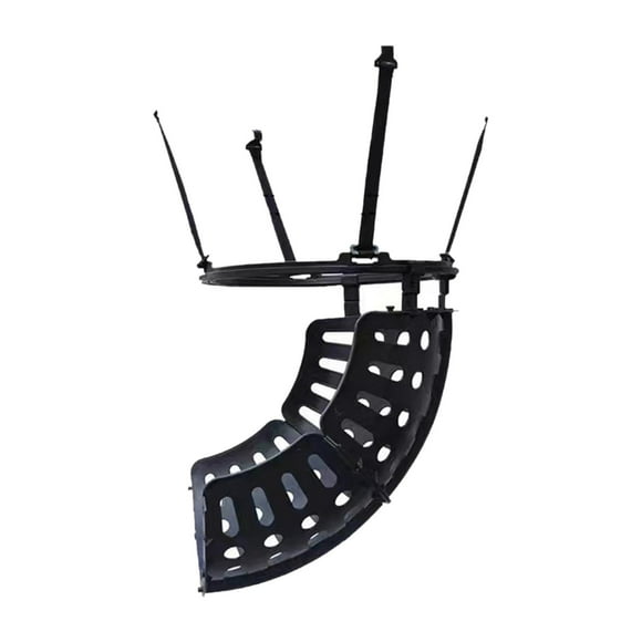 Almencla Basketball Hoop Return Attachment Rotatable 360 Degree Replacement Hoop Returner