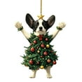 thumbnail image 2 of Adorno Navideño Colgante de Acrílico con Estampado de Mascota | Regalo Perfecto para Familiares y Compañeros | Tamaño: 8 Cm | Impresión a Doble Cara | Paquete de 1, 2 of 7