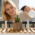 thumbnail image 5 of Tree Bark Stump Planter Rustic Succulent Pot Farmhouse Flower Pot For Indoor Outdoor Garden Use, 5 of 8
