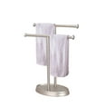 thumbnail image 2 of Aspen Creative 50001-2, Hand Towel Holder, Transitional Design in Satin Nickel, 13 1/2"High, 2 Pack, 2 of 3