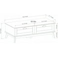 thumbnail image 6 of Caffoz Newport Series Scandinavian Coffee Table with Storage and Brown, 6 of 7