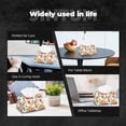 thumbnail image 7 of Zufioo Autumn Harvest Truck Print Long Leather Tissue Bag, PVC Waterproof Napkin Facial Tissue Organizer Dispenser for Living Room, Office, Desk, 7 of 7