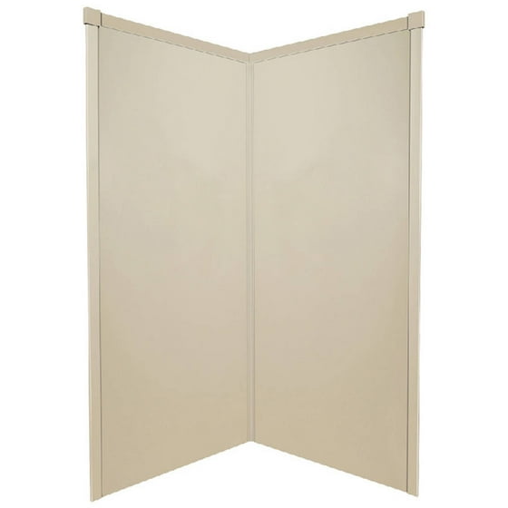 Transolid 42 X 72 Decor Corner Shower Wall Kit