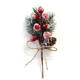 thumbnail image 3 of Decoraciones navideñas Suministros festivos y para fiestas Ramo de flores de bayas de pino artificial de Navidad Adorno de decoración navideña, 3 of 6