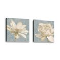 thumbnail image 1 of Set of 2 - Vintage Lotus II - Contemporary Fine Art Giclee on Canvas Gallery Wrap - wall d?cor - Art painting - 24 x 24 Inch - Ready to Hang, 1 of 2