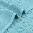 thumbnail image 4 of Unique Bargains Bath Rugs Towel Cotton Absorbent Hotel Shower Floor Mat Blue 20" x 32", 4 of 7