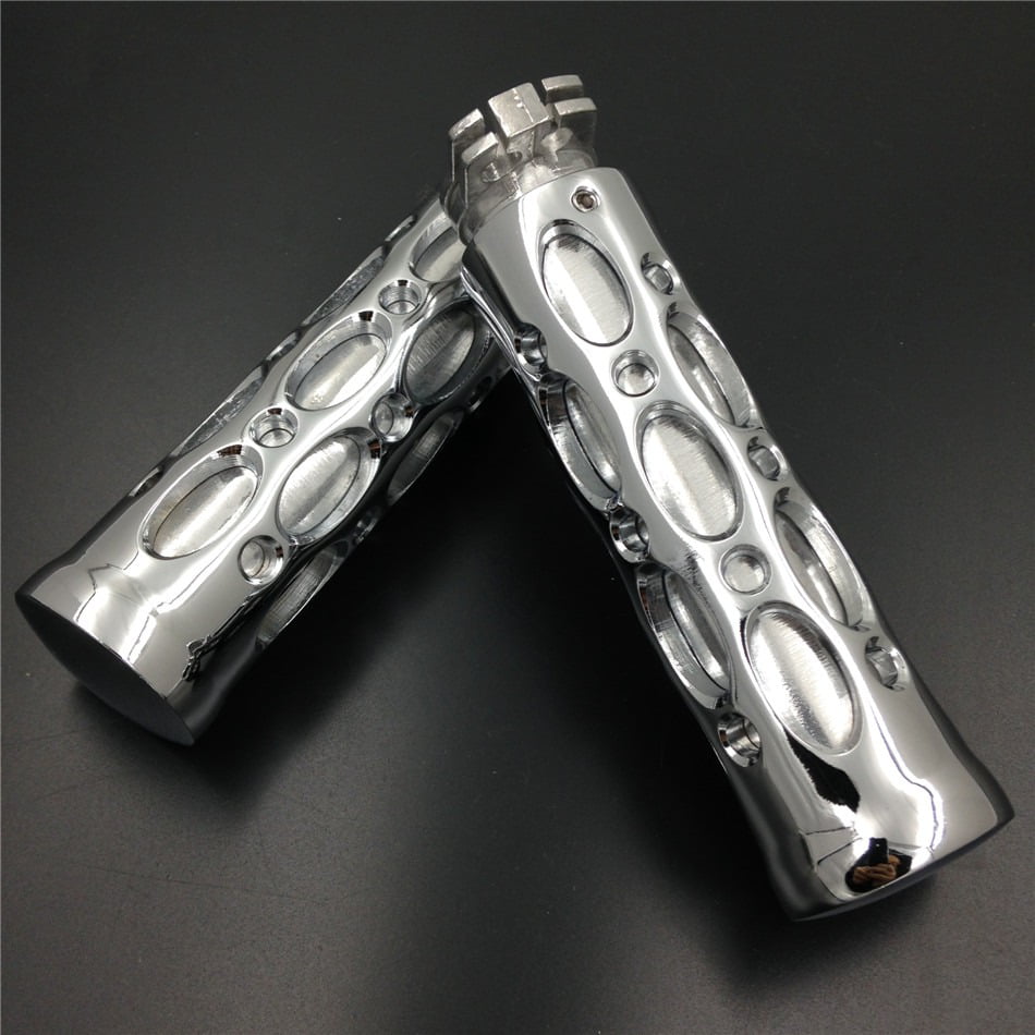 Chrome 1" Hand Grips For Nomad Drifter Vulcan 1600/ Harley FXDL Dyna Low Rider 