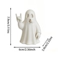 thumbnail image 3 of Halloween Ghost Figurine, Halloween Ghost Plastic Statue, Open-Mouth Tabletop Decoration, Spooky & Cute Ghost Statue for Home, Desk, Party Decor, 3 of 6