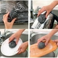 thumbnail image 6 of 6Pcs Steel Wool 410 Stainless Steel Scourers Scrubber Pad Scouring Pad Sponge Kitchen Cleaning Ball for Dishes Pots Pans and Ovens. Easy scouring for Tough Kitchen Cleaning 20g Each, 6 of 8