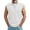White, variant on YLSDY Men's Ribbed Quarter-Zip Sleeveless Top, Casual Textured Shirt with Mock Neck for Layering Red XXXL