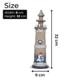 thumbnail image 4 of Wooden Lighthouse Statue, Miniature Lighthouse Model, Nautical Decor, Decorative Statue, Marine Decor, Home Decoration, Wood Decor, Tabletop Decor, Unique Gift for Travelers and Seafarers, 4 of 5
