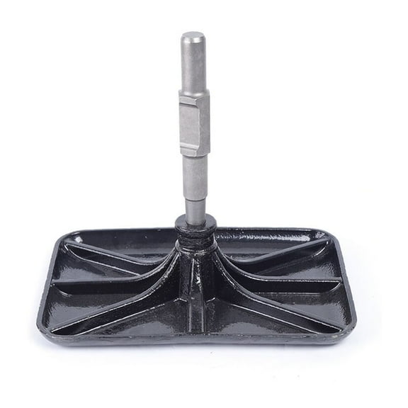 Miumaeov Tamping Rammer Compactor Plate for Jack Hammer Compactor Rammer Snoring Plate Black