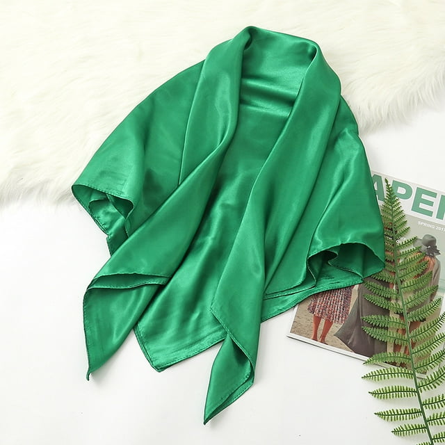 35 Inch Satin Head Scarves Large Square Scarves Silky Head Scarf