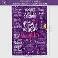 thumbnail image 5 of Daughter Gift from Mom, Daughter Gifts, Gifts for Daughter, Daughter Gifts from Dad, Valentine''s Day Birthday Gifts for Daughter, to My Daughter from Mom/Dad Blanket 50" x 60", 5 of 6