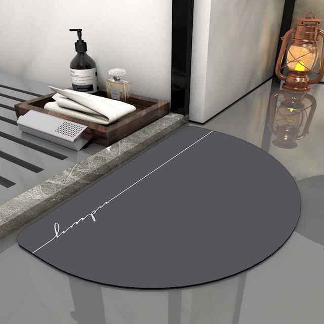 Alfombrilla suave de barro de diatomeas, absorbente, de secado rápido, para puerta de baño, inodoro, alfombrilla de baño antideslizante de barro de diatomeas