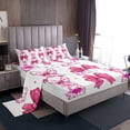 thumbnail image 1 of Erosebridal Kawaii Bowknot Sheet Set Twin,Cartoon Sheep Rabbit Bedding Sets Twin Size,Floral Decor,Breathable,3 Pieces, 1 of 7