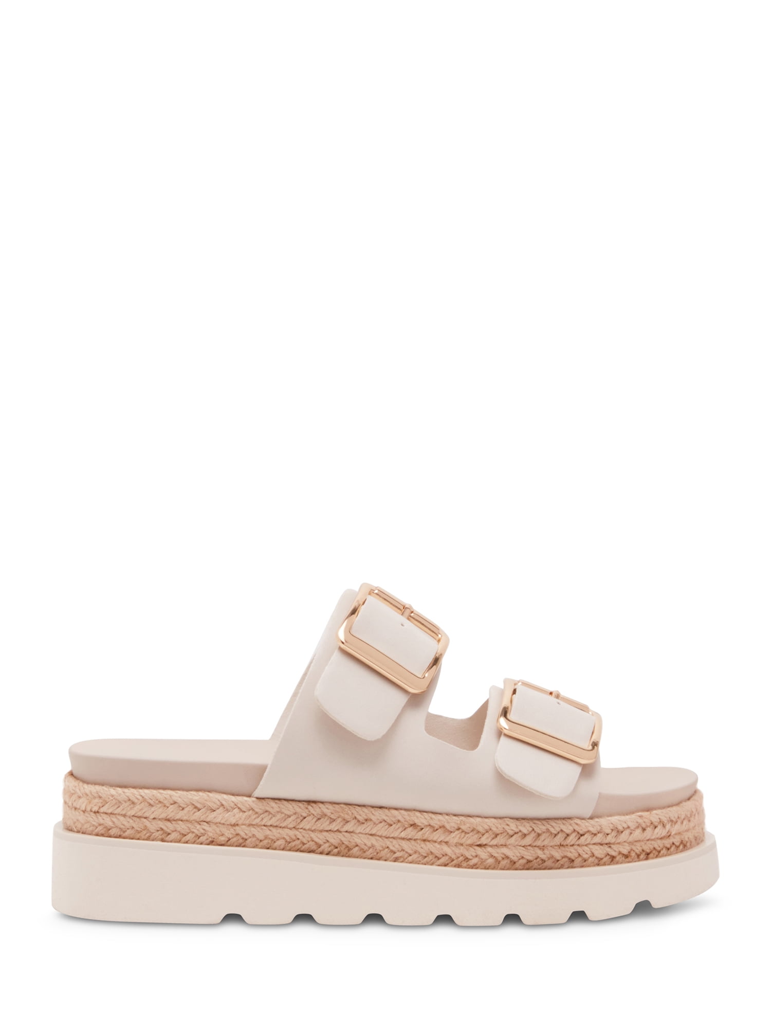 Madden Girl Women's Mythicall Two Strap Slide Platform Sandal