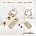 thumbnail image 3 of Uxcell Bag Side Clip Buckles, Metal Purse Suspending Clasp Handbag Chain Strap Connector with D Ring, Light Gold 4 Pcs, 3 of 7