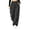 Black, variant on Women's Waterproof Hiking Pants Wide Leg Cargo Parachute Trousers with Zipper Pockets Drawstring Elastic Waist Outdoor Athletic Baggy Streetwear Yellow XXL