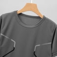 thumbnail image 5 of Bainana Boys Summer Casual Clothes Child Short Sleeve Tee And Matching Shorts Outfit Set Breathable Lightweight Big Boys Everyday Activewear Set Grey 14-15 Years, 5 of 7