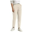 thumbnail image 3 of UngA Womens Casual Pants Women's Pants with Deep Pockets 7/8 Stretch Ankle Sweatpants for Golf, Athletic, Lounge, Travel, Work Beige,2XL, 3 of 6