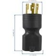 thumbnail image 6 of 30125 L6-20P to 6-15/20R Plug Adapter, 20 Amps 250 Volt , Black, 6 of 7