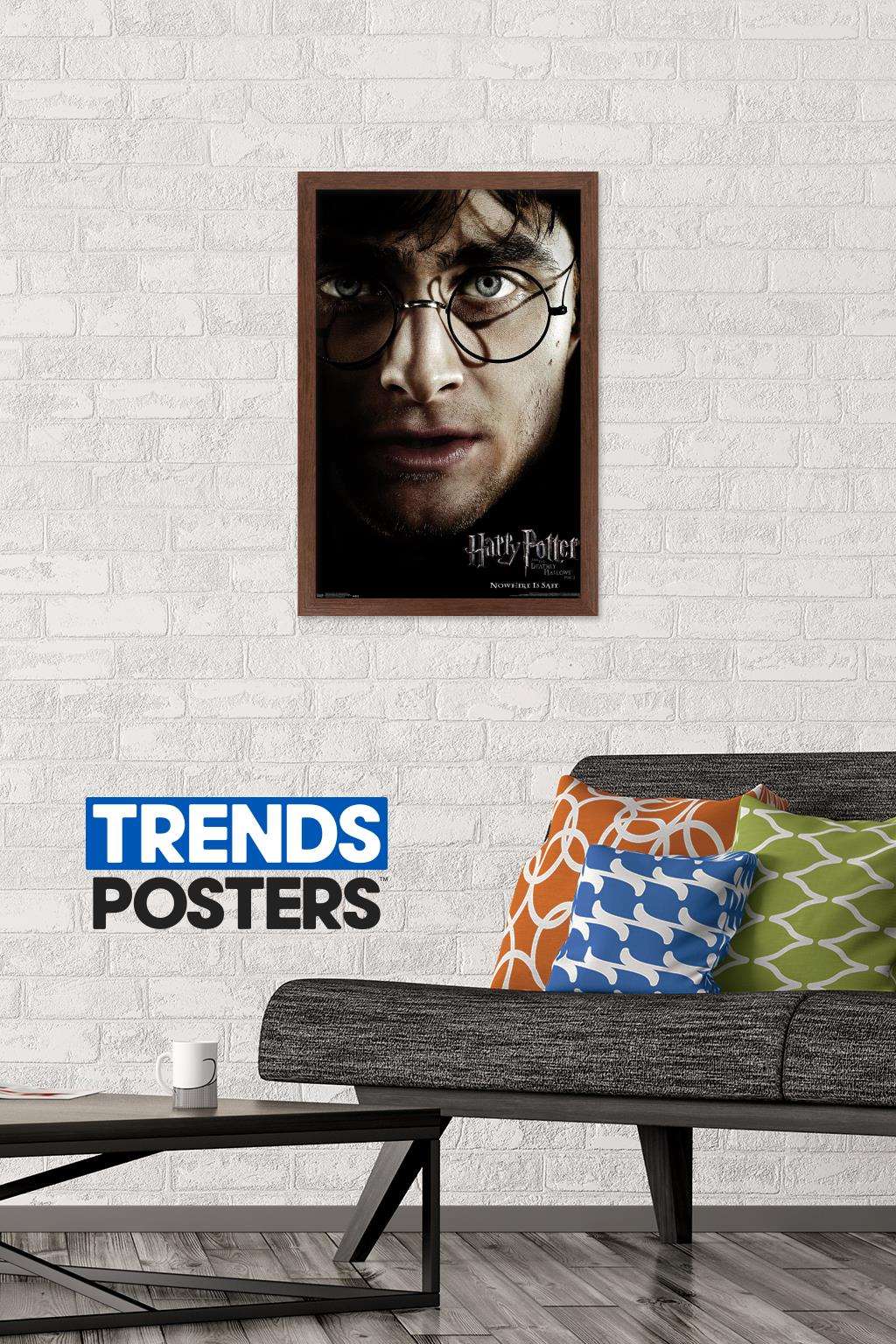 Harry Potter and the Deathly Hallows: Part 1 - Harry One Sheet Wall Poster, 14.725" x 22.375", Framed