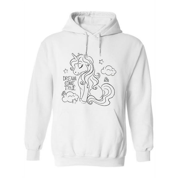 Dream Come True Unicorn Hoodie Women -Image by Shutterstock, Female 3X-Large