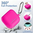 thumbnail image 4 of Comvin Compatible with Apple Airpods 4 Case Cover with Cleaner Kit, Soft Full Protective Silicone Case for AirPods 4 with Keychain for Women, RosePink, 4 of 7