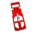 thumbnail image 2 of para circular, herramienta carpintería para cortes precisos, guía ángulo recto para circular eléctrica para carpintería. Rojo, 2 of 8