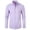 Hot Pink, variant on Business Casual Shirts for Men Long Sleeve Slim Fit Dress Shirt Solid Color Button Down Work Shirts Mens Fashion Clothes Gray L