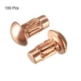 thumbnail image 3 of Unique Bargains 100Pcs 1/8" x 15/64" Round Head Copper Solid Rivets Fastener, 3 of 4