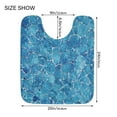 thumbnail image 5 of Bathroom Plush Absorbent Mat Single Square Pad 16x24Inches Bath Mat Fluffy Suitable For Bathroom Toilet Living Room Absorb Water Non-Slip Durable Blue Corrugated Stone, 5 of 9