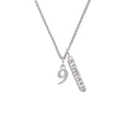 thumbnail image 2 of Delight Jewelry Silvertone Number - 9 - Silvertone Forever Bar Charm Necklace, 23", 2 of 4