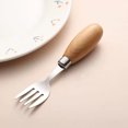 thumbnail image 4 of ELAYARD 1 Set Curved Fork and Spoon Childrens Forks to Eat Ergonomic Grip for Kids Dinnerware, 4 of 8