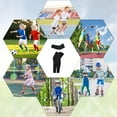 thumbnail image 4 of Kids Leg Sleeves Comfortable and Arm Sleeves Youth Leg Sleeves Arm Wraps, Non-Slip UV Protection Thigh Calf Brace Support for Basketball Running Cycling Sports, 1 Pair, 4 of 5