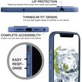 thumbnail image 2 of iPhone 12 Pro Max Case with Protection Camera Lens Liquid Silicone for iPhone 12 Pro Max Case Gel Rubber Shockproof Case Full-Body Protection Soft Anti-Scratch Microfiber Lining 6.7 inch (Navy Blue), 2 of 7