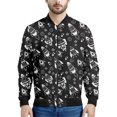 thumbnail image 2 of Chaqueta con estampado de cohetes de dibujos animados para hombres y mujeres, abrigo con estampado 3D brillante, chaqueta informal de gran tamaño estilo Harajuku con cremallera para niños, mangas larg, 2 of 5