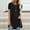 Black, variant on WTXUE Flowy Tops for Women Womens Short Sleeve Tops Women Fashion Plus Size Round Neck Short Sleeved Long T-Shirt Blouse Cowl Neck Tops for Women Plus Size Tops Loose Fitting Tops for Women Black L